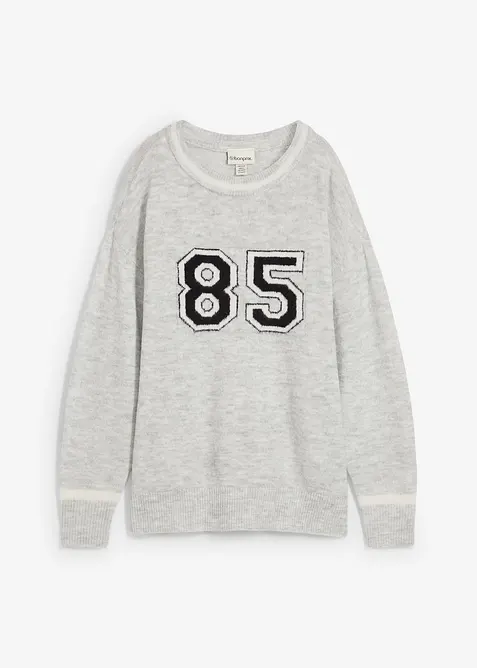 Maglione oversize con spalle scese, bonprix