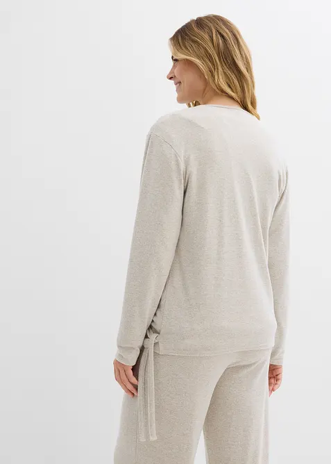 Cardigan incrociato effetto maglia, bonprix