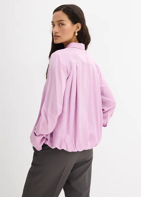 Blusa in satin di misto viscosa, bonprix