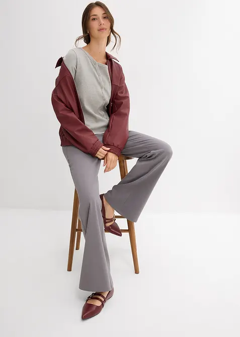 Maglia a costine a maniche lunghe, bonprix