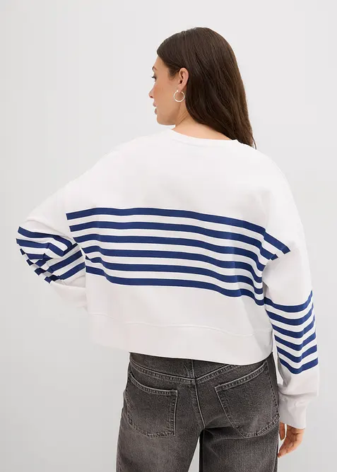 Felpa oversize in puro cotone, bonprix