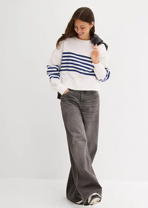 Felpa oversize in puro cotone, bonprix