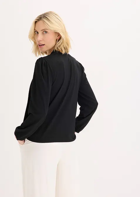 Maglia strutturata con fiocco staccabile, bonprix