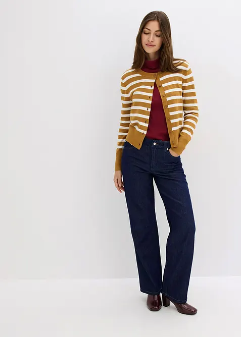 Jeans straight, vita media, bonprix