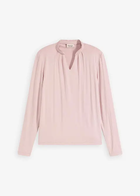 Maglia con colletto dritto, bonprix