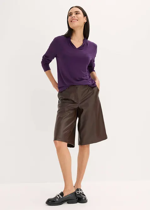 Maglia con colletto dritto, bonprix