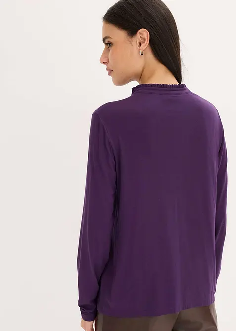 Maglia con colletto dritto, bonprix