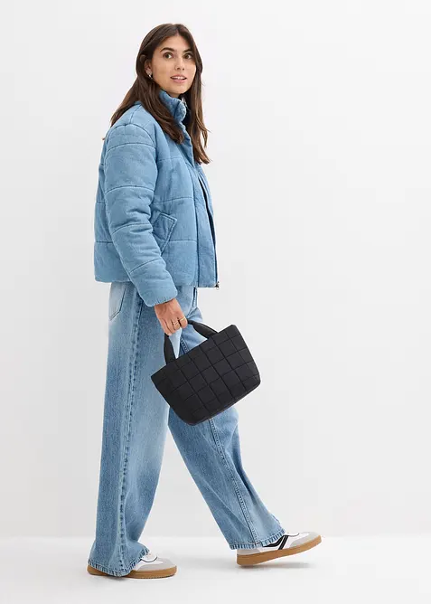 Giacca trapuntata in denim, bonprix