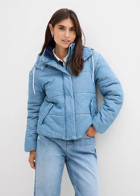 Giacca trapuntata in denim, bonprix