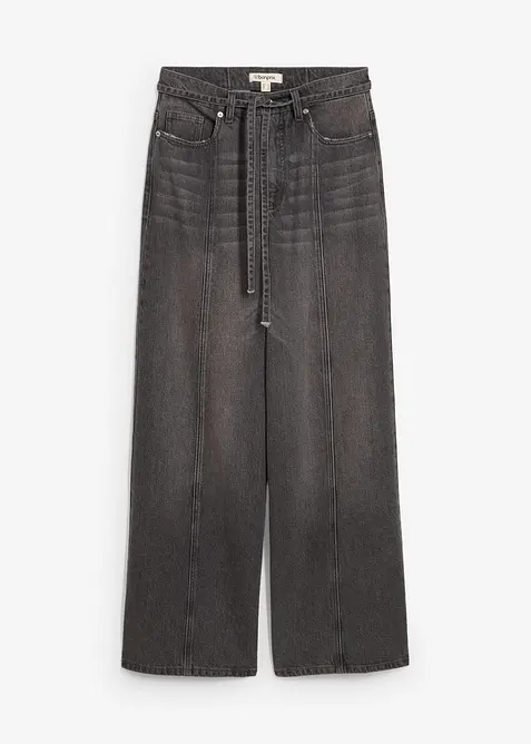 Jeans wide leg, vita alta, bonprix