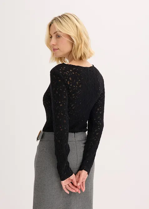 Body in pizzo soffice, bonprix