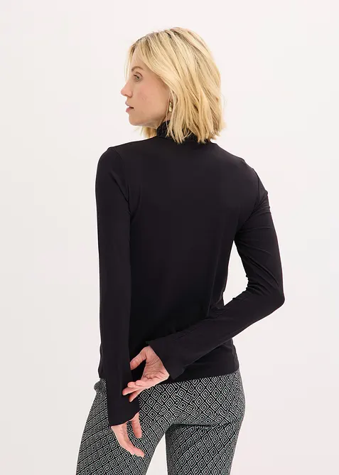 Maglia dolcevita con bottoni decorativi, bonprix