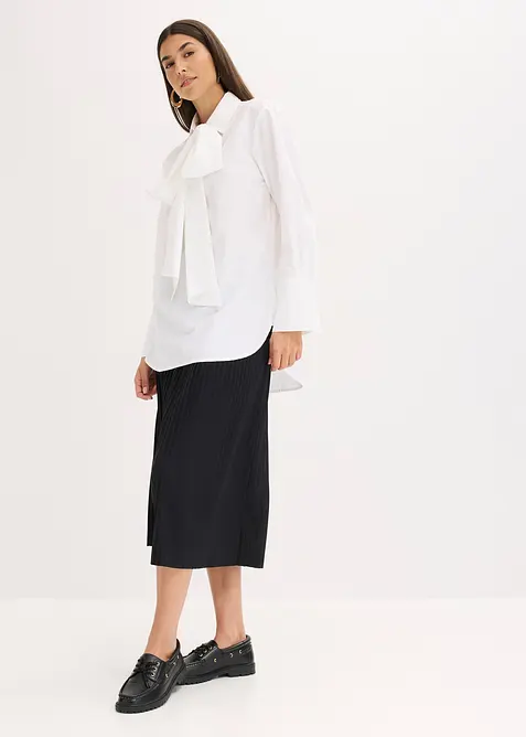 Camicetta con fiocco in puro cotone, bonprix