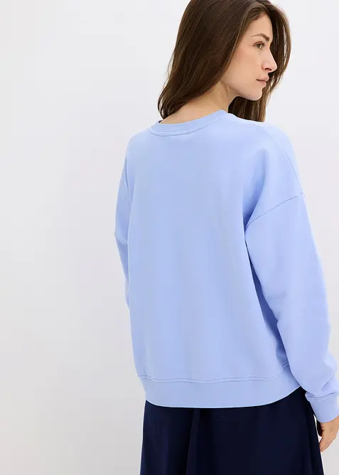 Felpa oversize in puro cotone, bonprix
