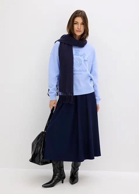 Felpa oversize in puro cotone, bonprix