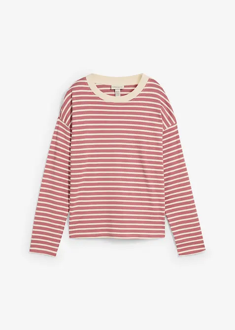 Maglia a maniche lunghe in cotone pesante, bonprix