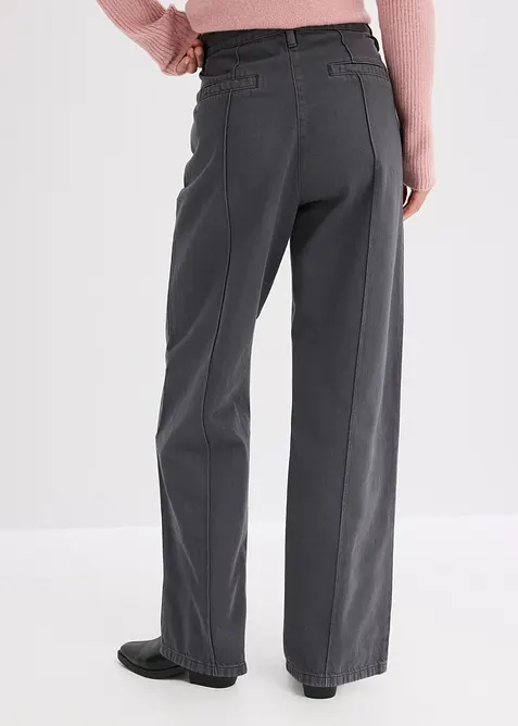 Pantaloni in twill di puro cotone, bonprix