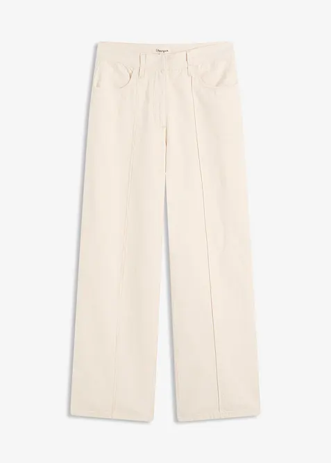 Pantaloni in twill di puro cotone, bonprix