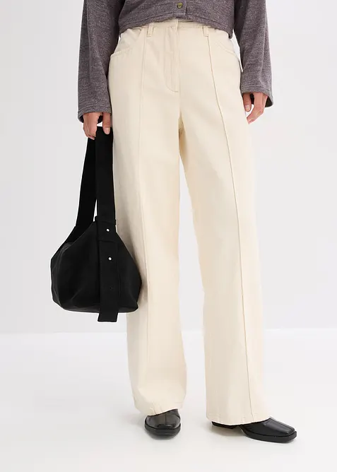 Pantaloni in twill di puro cotone, bonprix