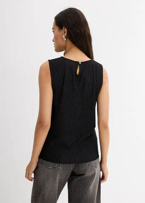 Top in crinkle operato, bonprix