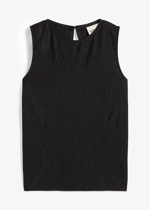 Top in crinkle operato, bonprix
