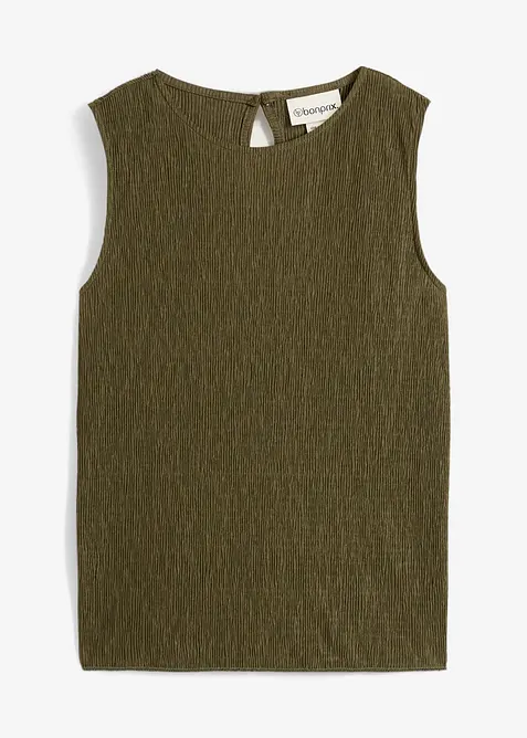 Top in crinkle operato, bonprix
