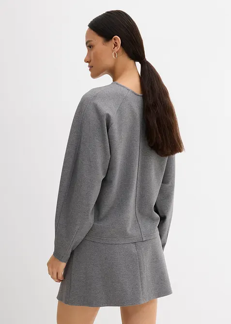 Maglia a maniche lunghe in morbido punto di Roma, bonprix