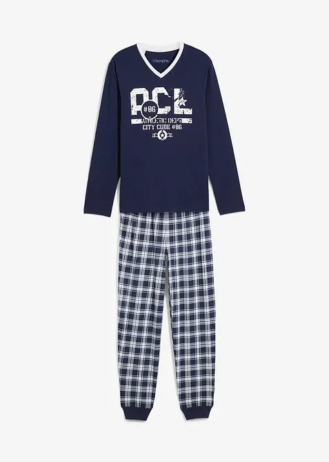 Pigiama con cotone e maniche lunghe, bonprix