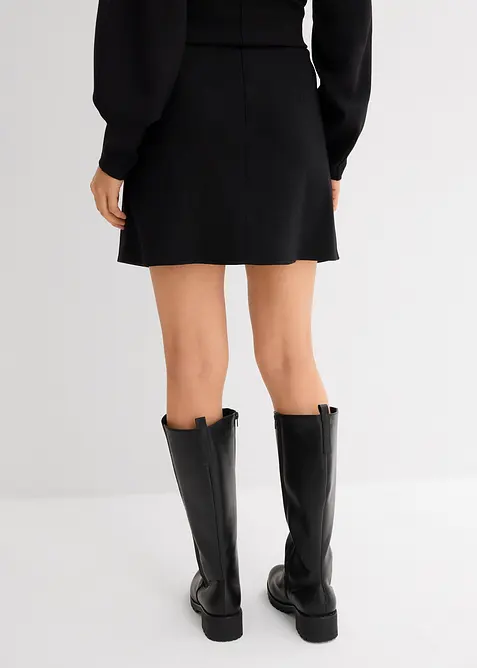 Minigonna in morbido punto di Roma, bonprix