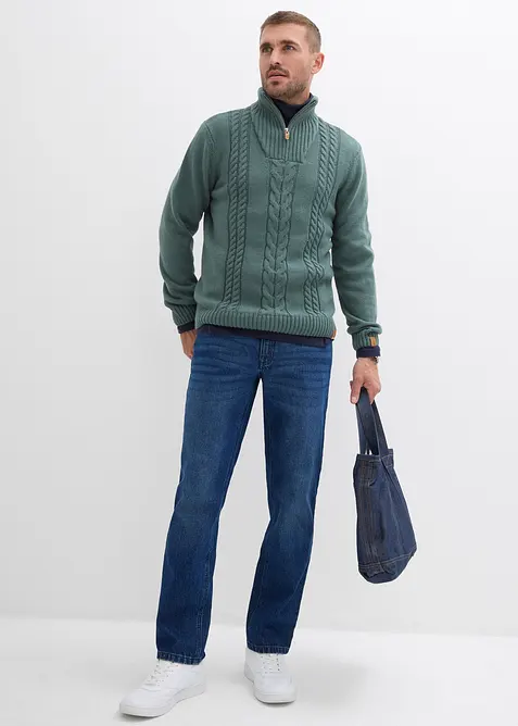 Jeans elasticizzati relaxed fit, straight, bonprix