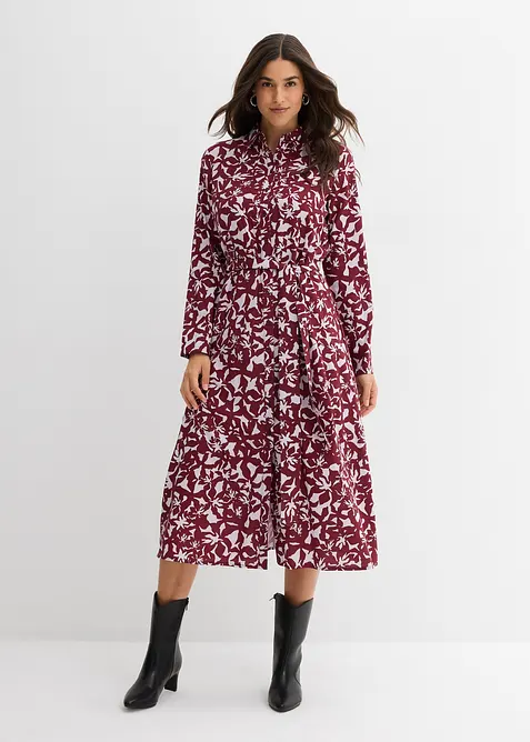 Abito chemisier in viscosa fluente, bonprix