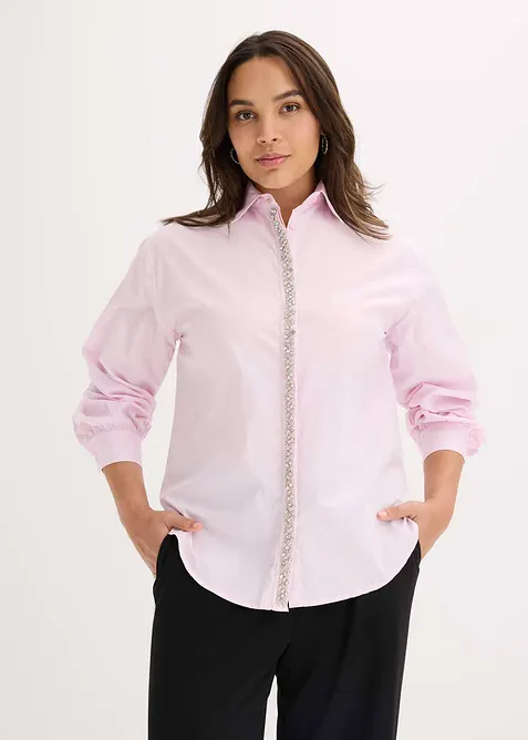 Camicia con applicazione di strass, bonprix