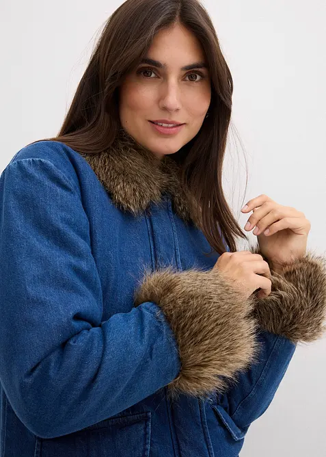 Giacca di jeans leggermente imbottita, bonprix