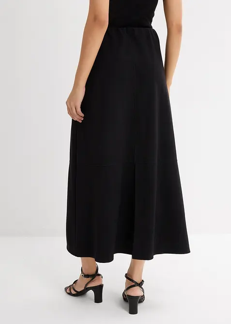 Gonna midi in morbido punto di Roma, bonprix