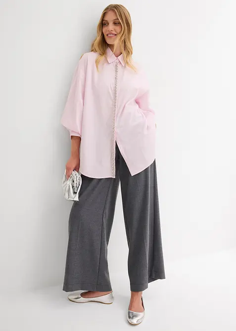 Camicia con applicazione di strass, bonprix