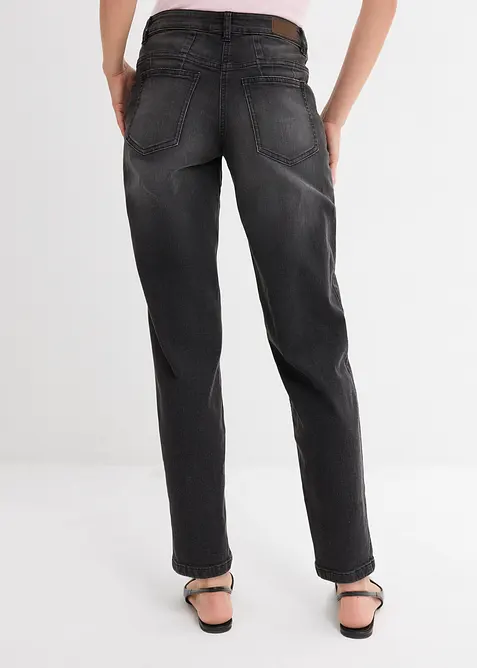 Jeans barrel, vita media, bonprix