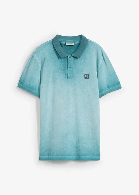 Polo in piquet effetto lavato, bonprix
