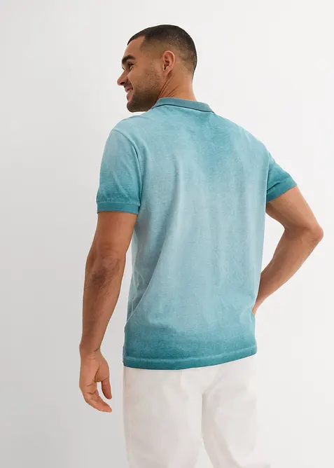 Polo in piquet effetto lavato, bonprix