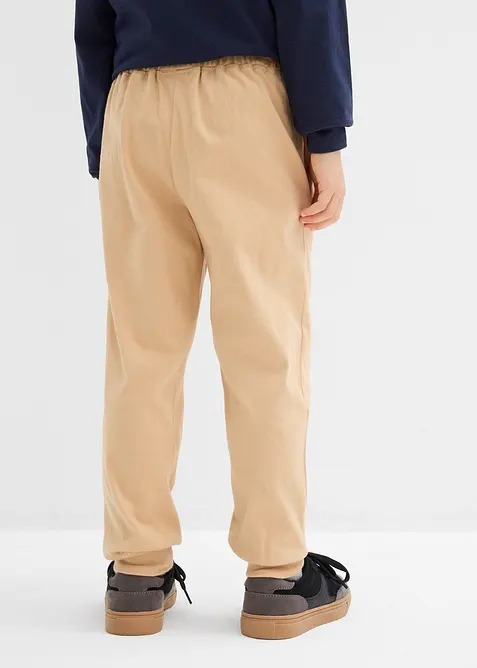 Pantaloni da jogging in puro cotone biologico (pacco da 2), bonprix