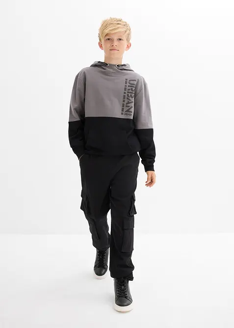 Felpa con cappuccio in puro cotone biologico, bonprix