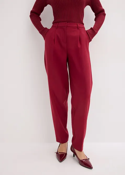 Pantaloni in tessuto in barrel shape, bonprix