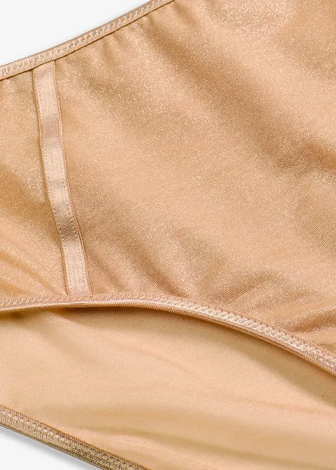 Slip alto con materiale lucido, bonprix