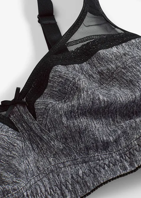 Reggiseno contenitivo senza ferretto con spalline imbottite, bonprix