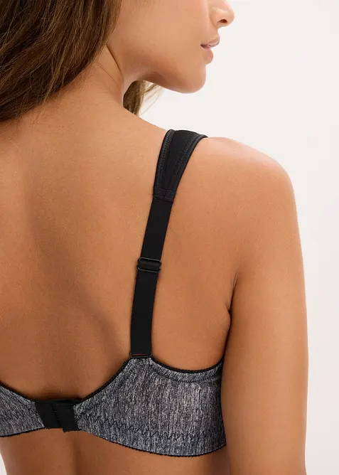 Reggiseno contenitivo senza ferretto con spalline imbottite, bonprix