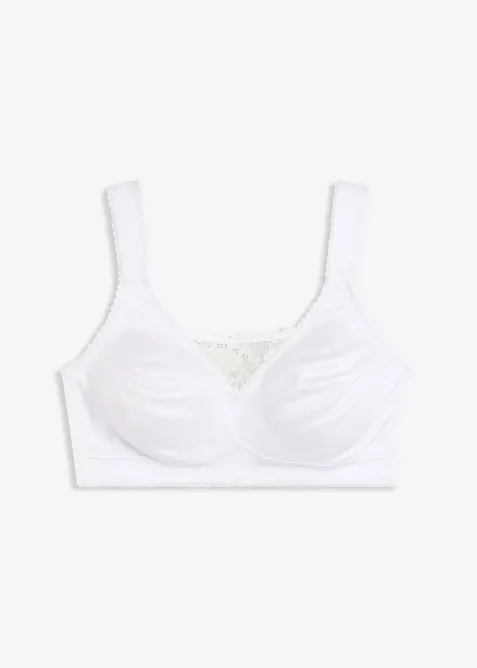 Reggiseno contenitivo senza ferretto con spalline imbottite, bonprix