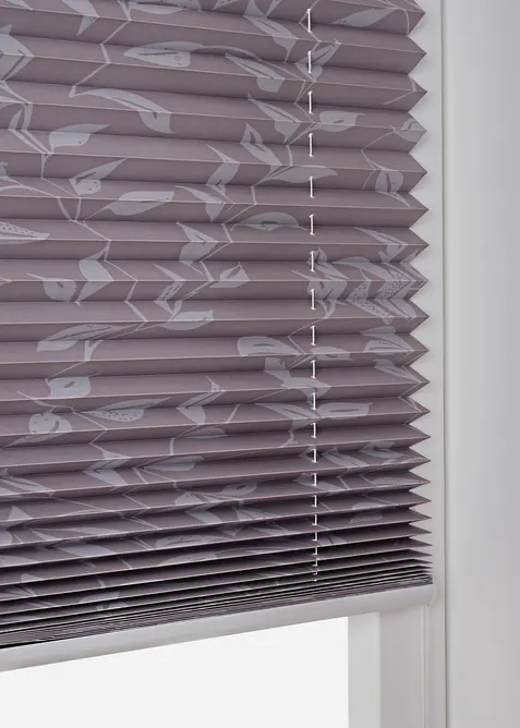 Tenda plissettata oscurante con foglie, bonprix