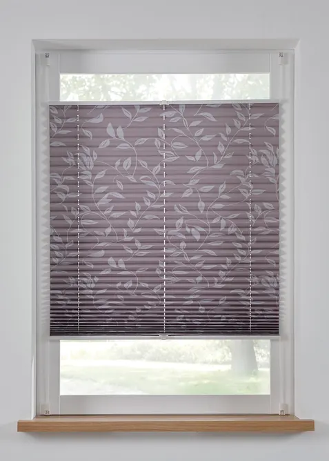 Tenda plissettata oscurante con foglie, bonprix