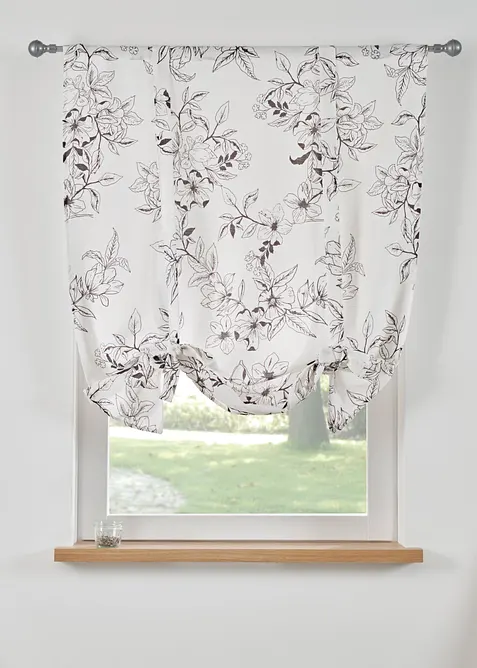 Tenda a pacchetto con fiocchi e stampa floreale, bonprix