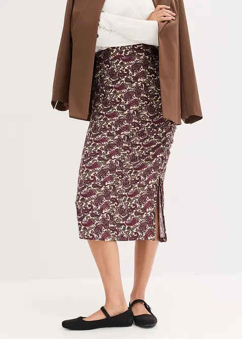 Gonna fluente in jersey misto viscosa, bonprix