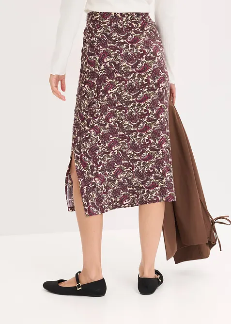 Gonna fluente in jersey misto viscosa, bonprix